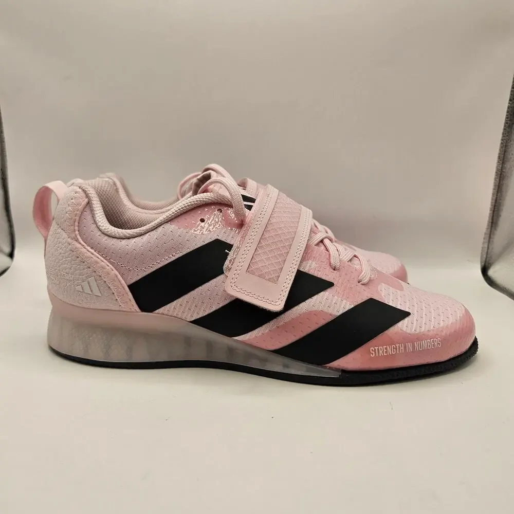 ADIDAS MEN'S 8.5 ADIPOWER 3 JP9873 WEIGHTLIFTING SHOES PINK BLACK NWOB